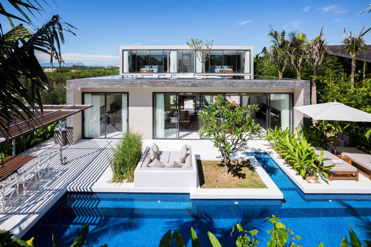 Garden villa with private pool at Naman Retreat